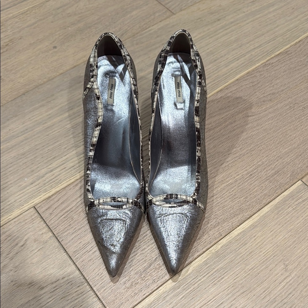 Mui mui Silver Women's Heels